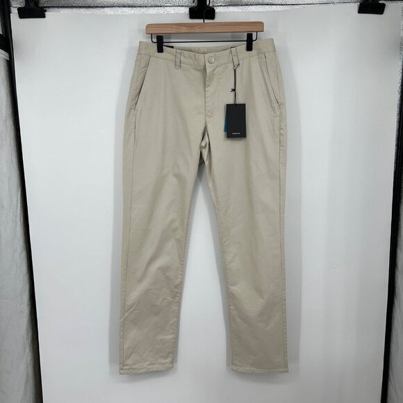 Bonobos Men's Original Stretch Washed Chino Pants Slim Fit Khaki Tan Size 32 X 3
